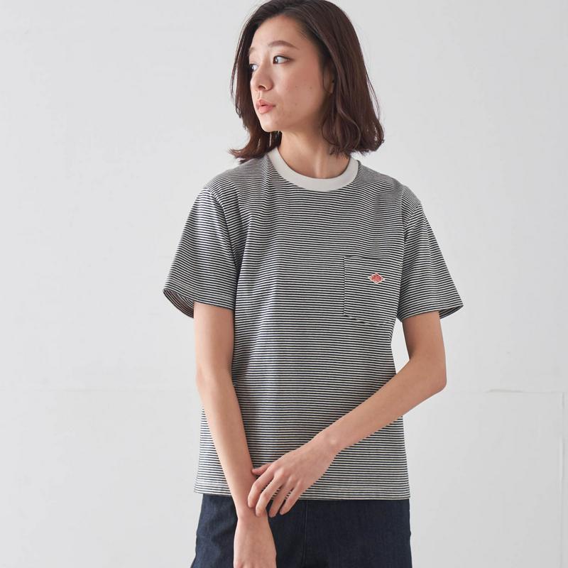 クルーネックポケットＴシャツ【綿１００％】（ダントン／DANTON）