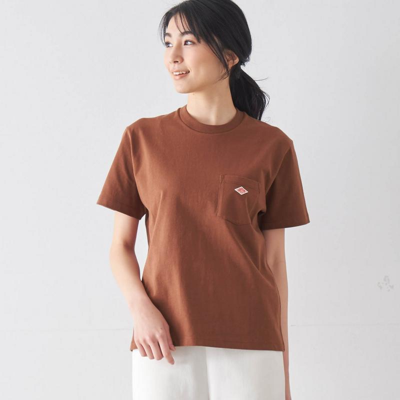 クルーネックポケットＴシャツ【綿１００％】（ダントン／DANTON）