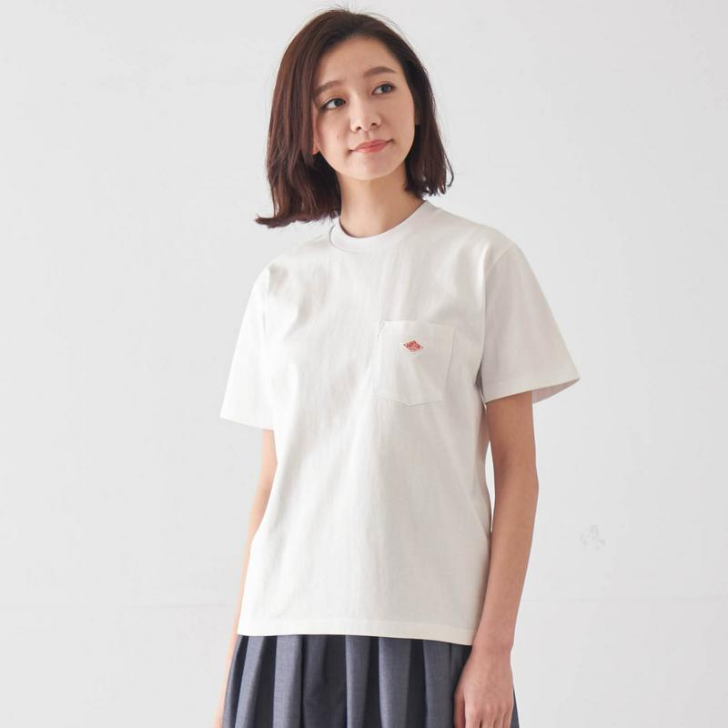 クルーネックポケットＴシャツ【綿１００％】（ダントン／DANTON）