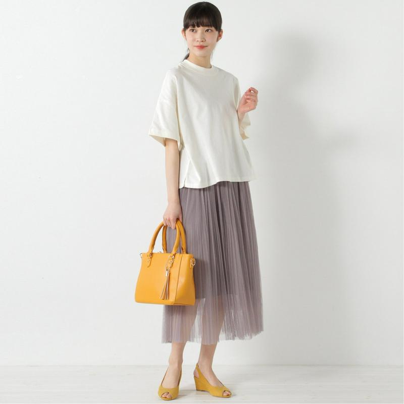 インナーにも◎リブ付きワイドＴシャツ