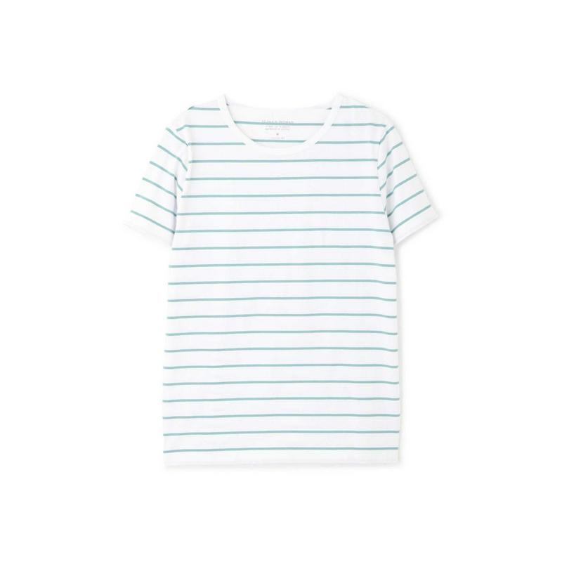 新きょう綿ボーダーＴシャツ（HUMAN WOMAN／ヒューマン ウーマン）