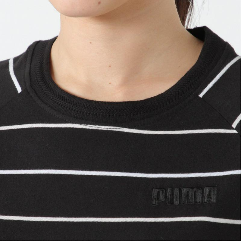 レディース　ＦＵＳＩＯＮ　ボーダーＴシャツ（プーマ/PUMA）