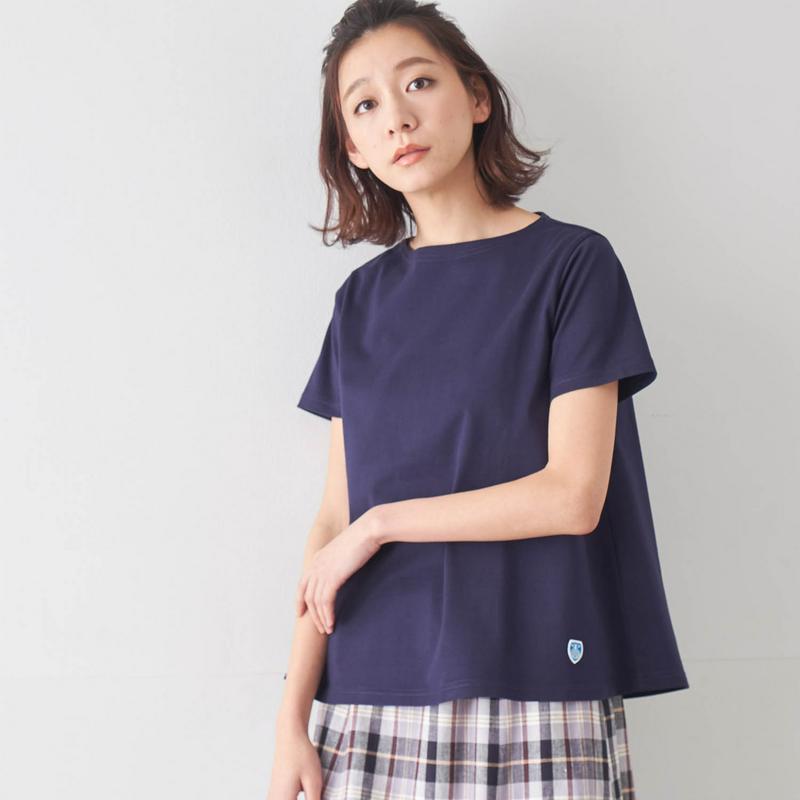 ＡラインＴシャツ［日本製］【綿１００％】（ORCIVAL／オーシバル）