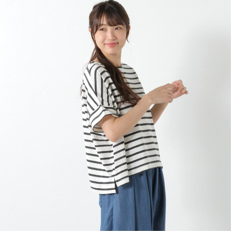 着回し易い◎ボーダーＢＩＧＴシャツ