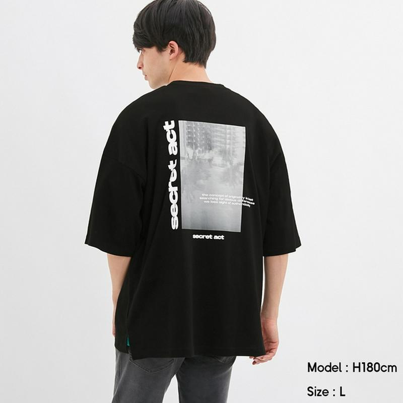 ルーズフィットT(5分袖)(ロゴ1)