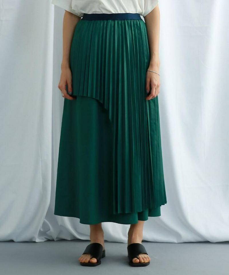 ウエストゴムアシンメトリープリーツスカート