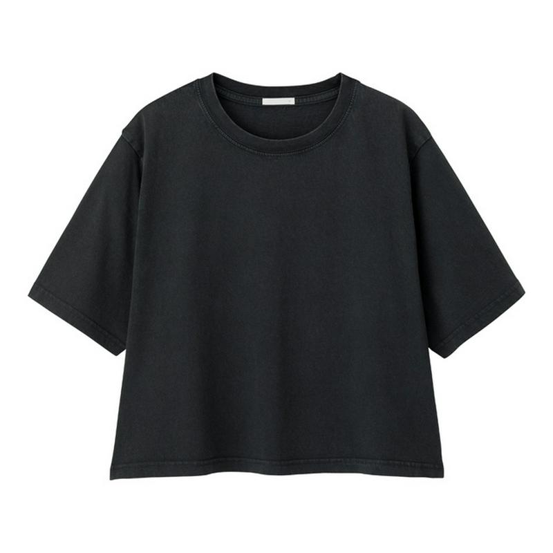 ウォッシュドクロップドT(5分袖)JN+X