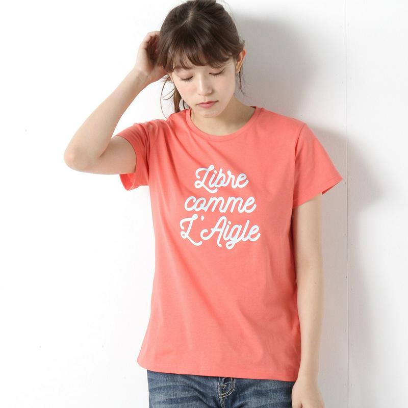 レディース　メッセージロゴ　Ｔシャツ　吸汗速乾