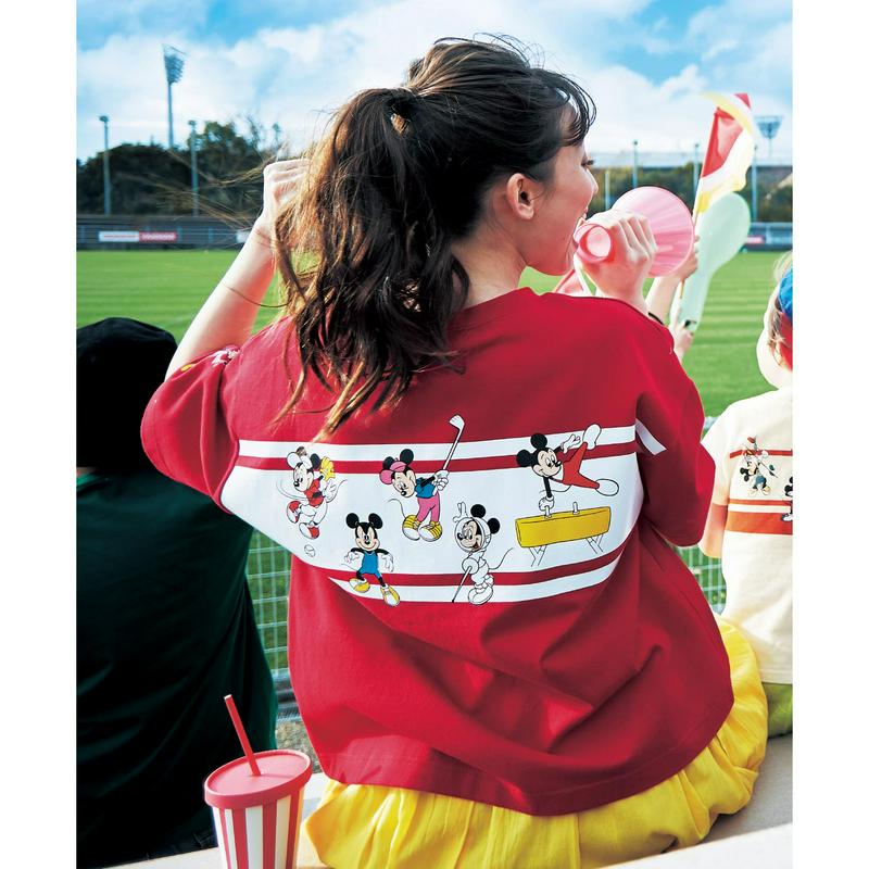 【おうちディズニー化計画】【ユニセックス】競技ブロックＴシャツ「ミッキー＆フレンズ」