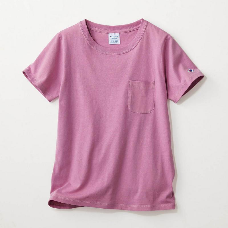 色チ買いもＯＫ！綿１００％ベーシックな半袖ポケット付きＴシャツ（チャンピオン/Champion）
