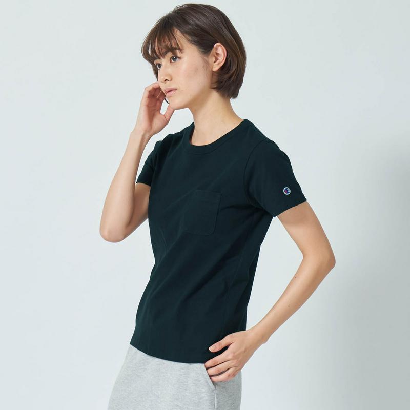 色チ買いもＯＫ！綿１００％ベーシックな半袖ポケット付きＴシャツ（チャンピオン/Champion）