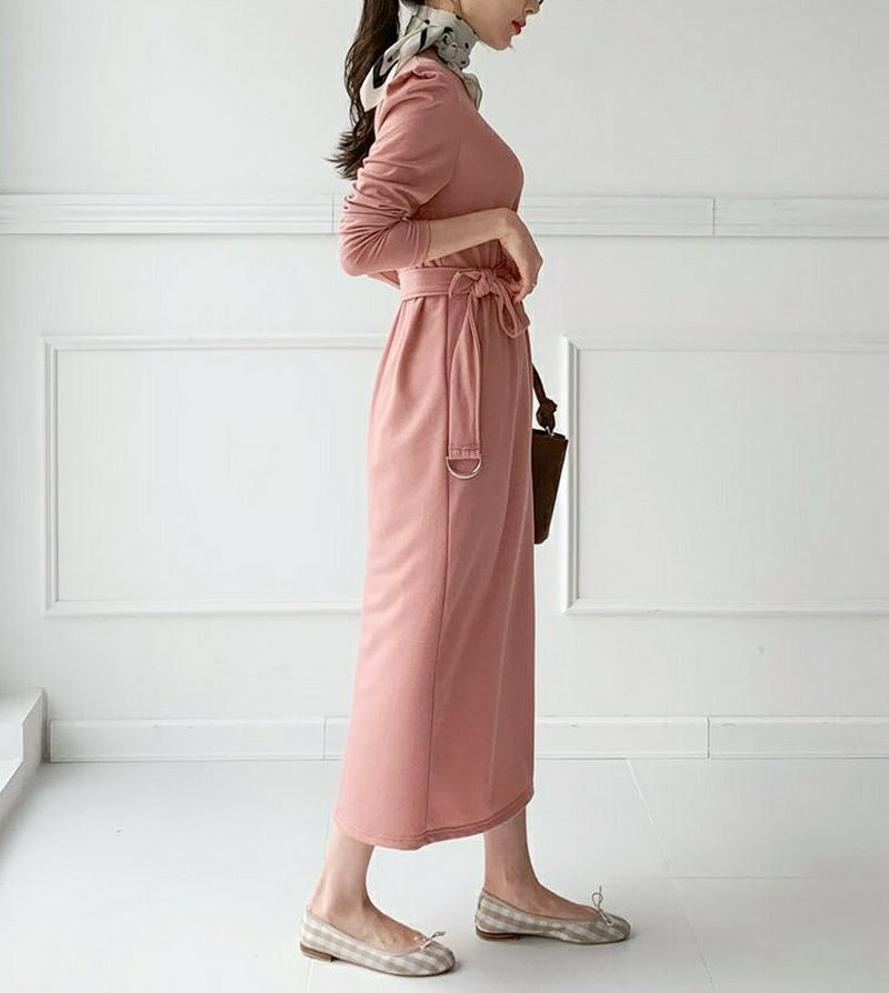 ベルト付パワーショルダーワンピース・全3色・t61479 レディース【ops】【ワンピース ロング ロングワンピース パワーショ