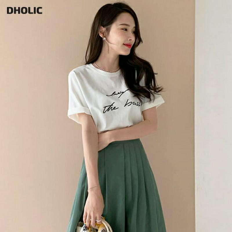 レタリングTシャツ・全4色・t61463 レディース【tops】【トップス Tシャツ レタリング ロゴ シンプル ハーフスリーブ