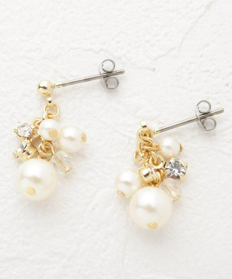小粒じゃらパールピアス