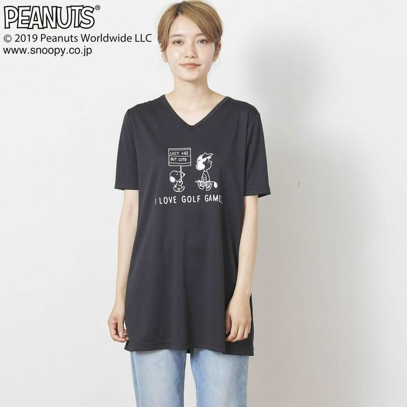 【吸汗速乾】半袖チュニック「ＰＥＡＮＵＴＳ／スヌーピー」（ピーナッツ／PEANUTS）