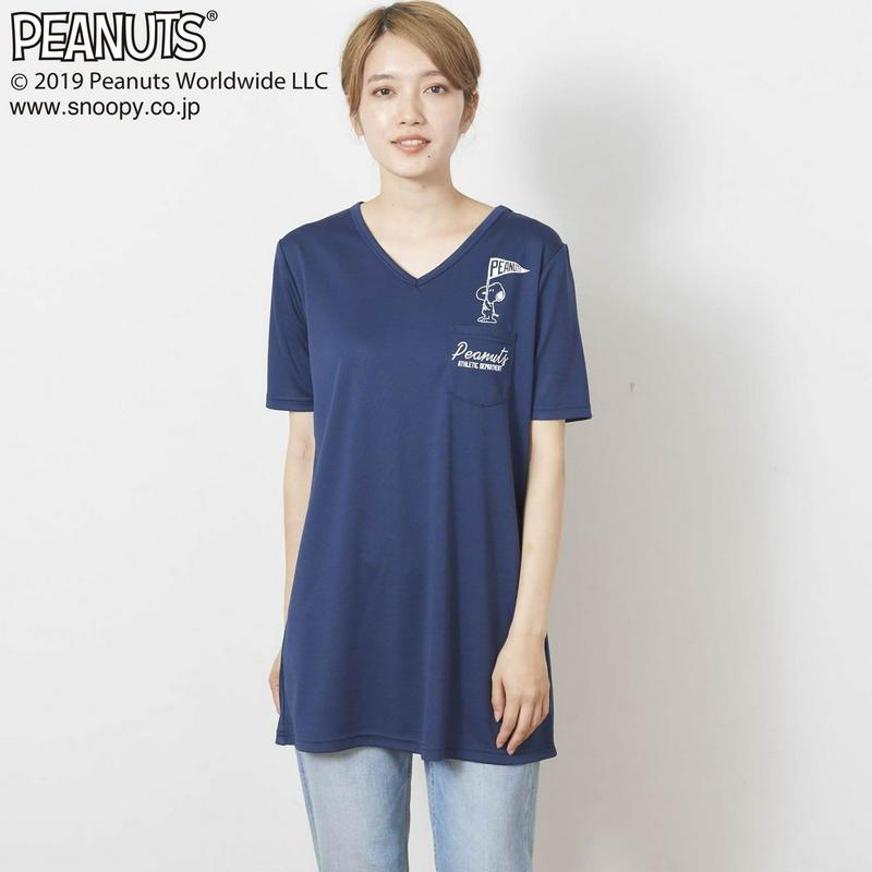 【吸汗速乾】半袖チュニック「ＰＥＡＮＵＴＳ／スヌーピー」（ピーナッツ／PEANUTS）