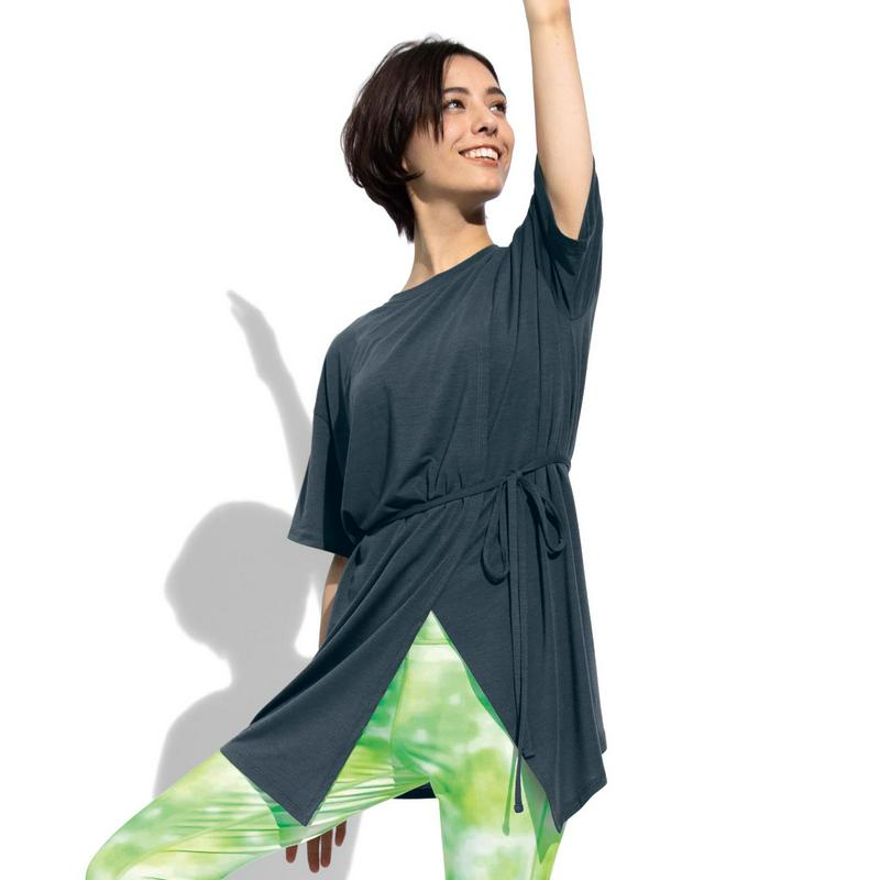ホットヨガウェアとしてもＯＫ！水陸両用半袖Ｔシャツ【吸汗速乾・ＵＶケア】（ラスティ/RUSTY）