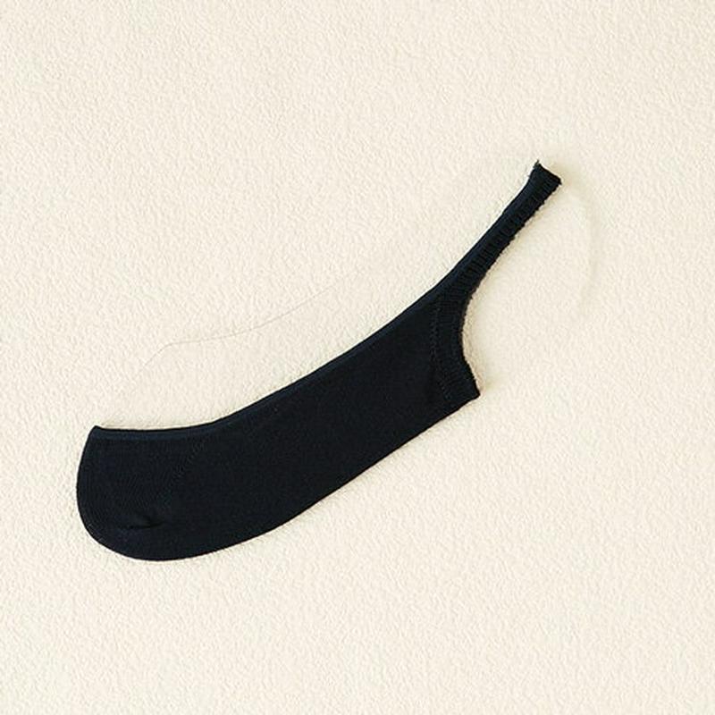 【あす楽】【靴下屋】 バックストラップ付きカバーソックス24〜26cm コン 紺 ネイビー / 靴下 タビオ Tabio くつ下 レディース 日本製 ¬¬