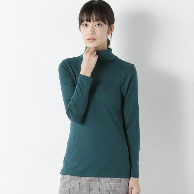 シアバター加工裏フライス起毛タートルＴシャツ