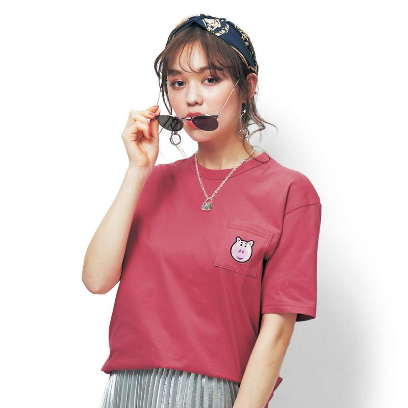 【おうちディズニー化計画】【ユニセックス】ちびカオポケットＴシャツ（選べるキャラクター）（ディズニー）