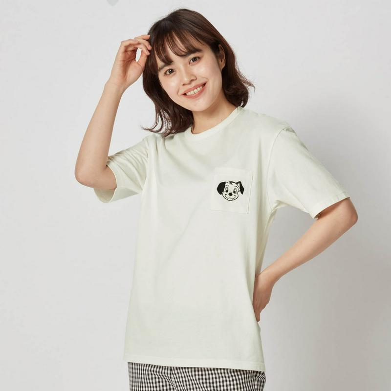 【おうちディズニー化計画】【ユニセックス】ちびカオポケットＴシャツ（選べるキャラクター）（ディズニー）