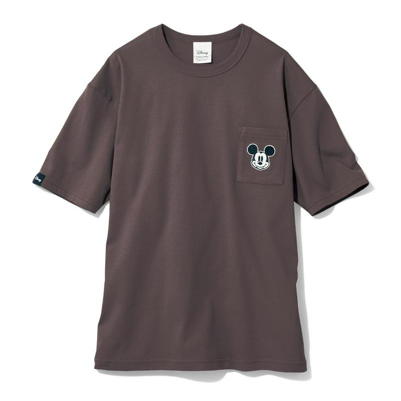 【おうちディズニー化計画】【ユニセックス】ちびカオポケットＴシャツ（選べるキャラクター）（ディズニー）