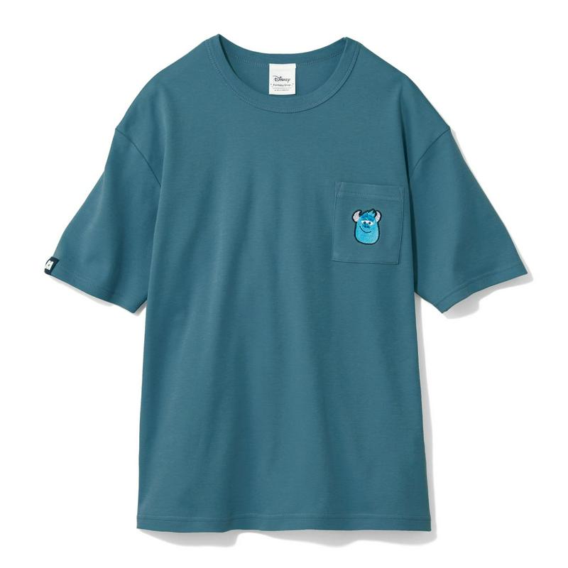 【おうちディズニー化計画】【ユニセックス】ちびカオポケットＴシャツ（選べるキャラクター）（ディズニー）