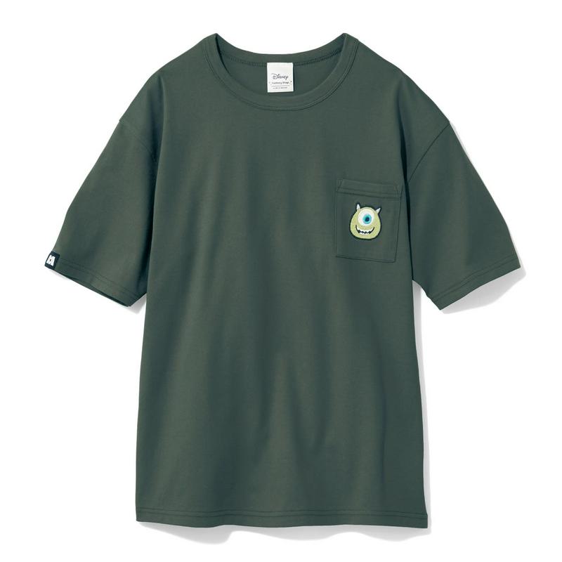 【おうちディズニー化計画】【ユニセックス】ちびカオポケットＴシャツ（選べるキャラクター）（ディズニー）