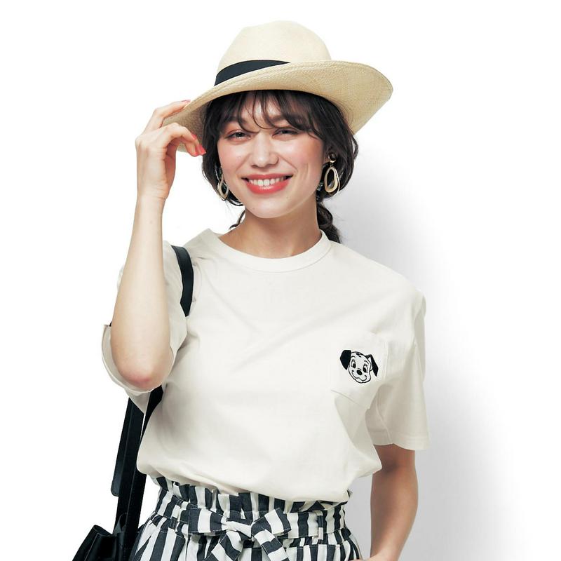 【おうちディズニー化計画】【ユニセックス】ちびカオポケットＴシャツ（選べるキャラクター）（ディズニー）