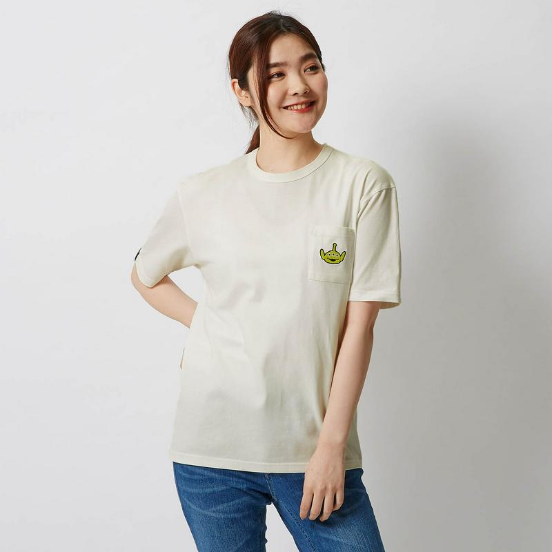 【おうちディズニー化計画】【ユニセックス】ちびカオポケットＴシャツ（選べるキャラクター）（ディズニー）