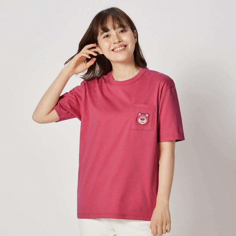 【おうちディズニー化計画】【ユニセックス】ちびカオポケットＴシャツ（選べるキャラクター）（ディズニー）