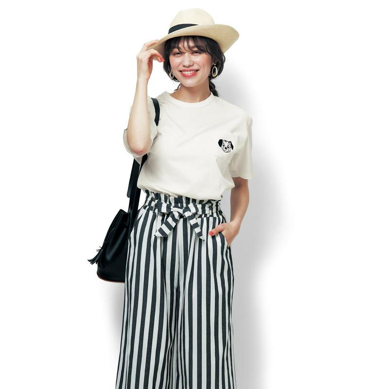 【おうちディズニー化計画】【ユニセックス】ちびカオポケットＴシャツ（選べるキャラクター）（ディズニー）