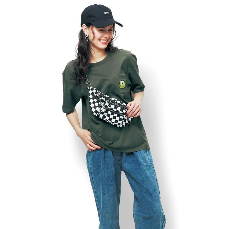 【おうちディズニー化計画】【ユニセックス】ちびカオポケットＴシャツ（選べるキャラクター）（ディズニー）