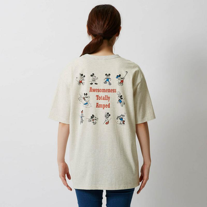 【おうちディズニー化計画】【ユニセックス】ポケットＴシャツ「ミッキーマウス」