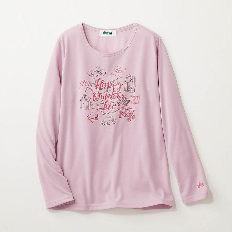 長袖プリントＴシャツ【吸汗速乾・ＵＶケア】（ロゴス/LOGOS）