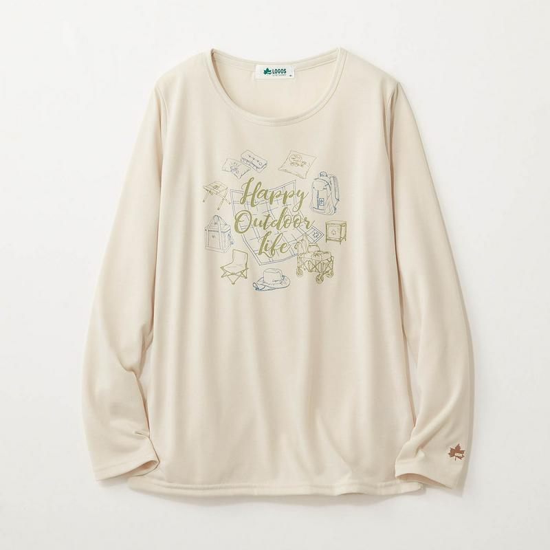 長袖プリントＴシャツ【吸汗速乾・ＵＶケア】（ロゴス/LOGOS）