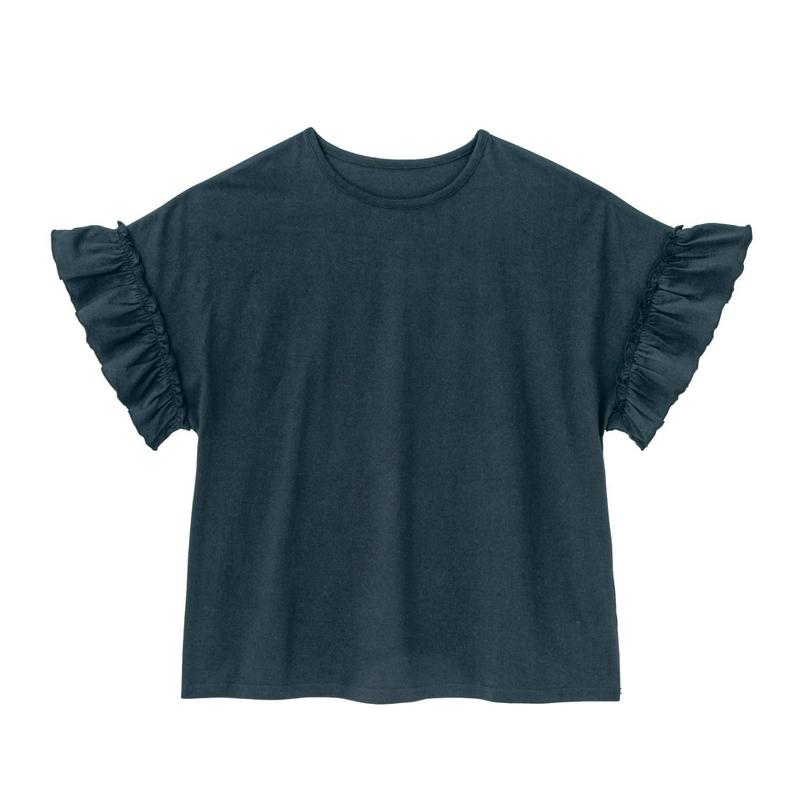 【レディース】袖フリルＴシャツ（ジータ／GITA basic）