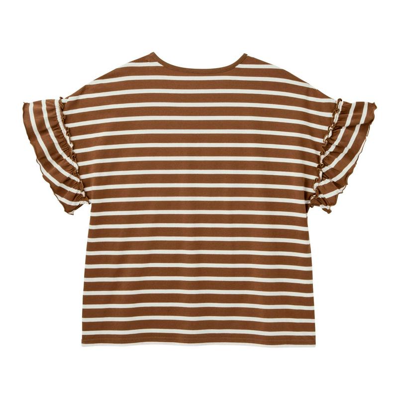 【レディース】袖フリルＴシャツ（ジータ／GITA basic）