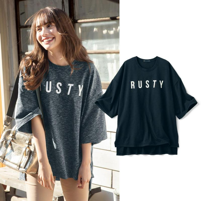 普段着としてもＯＫ！水陸両用オーバーサイズ半袖Ｔシャツ（ラスティ/RUSTY）