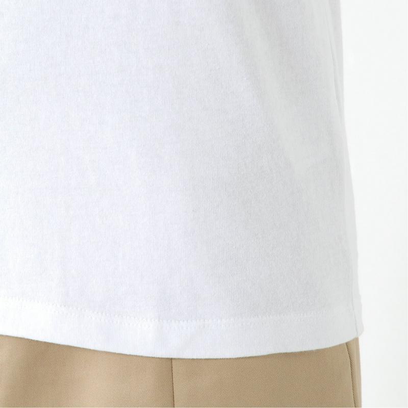 レディース　袖刺繍クルーネック長袖Ｔシャツ