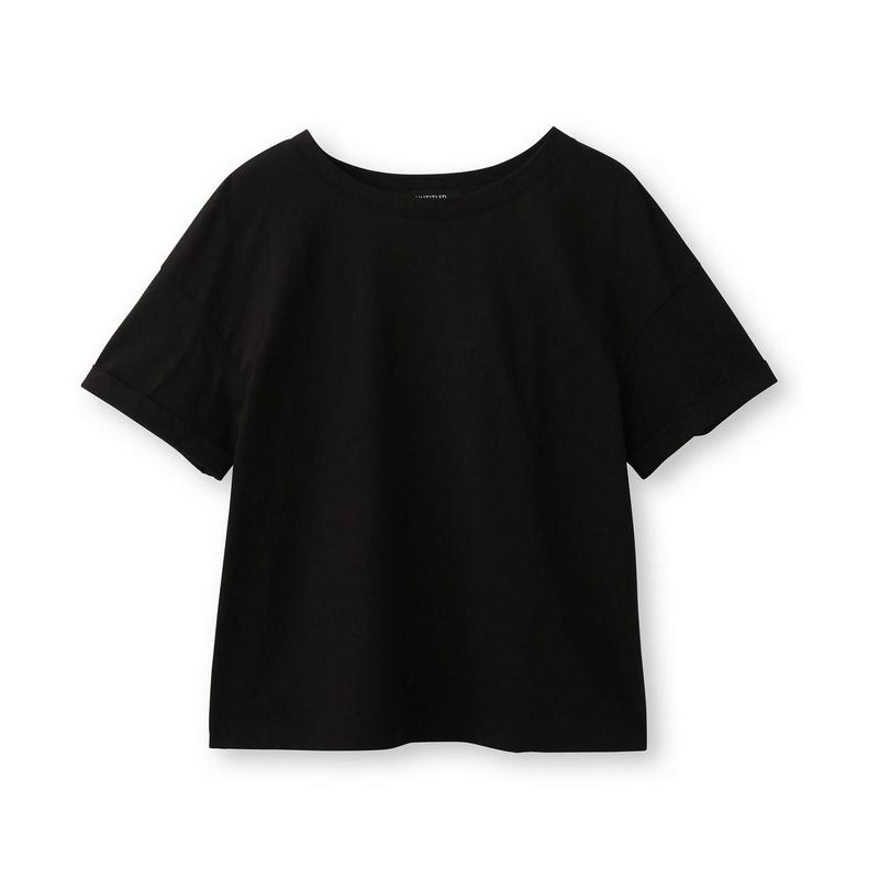 遮熱ドロップショルダーコットン混Ｔシャツ