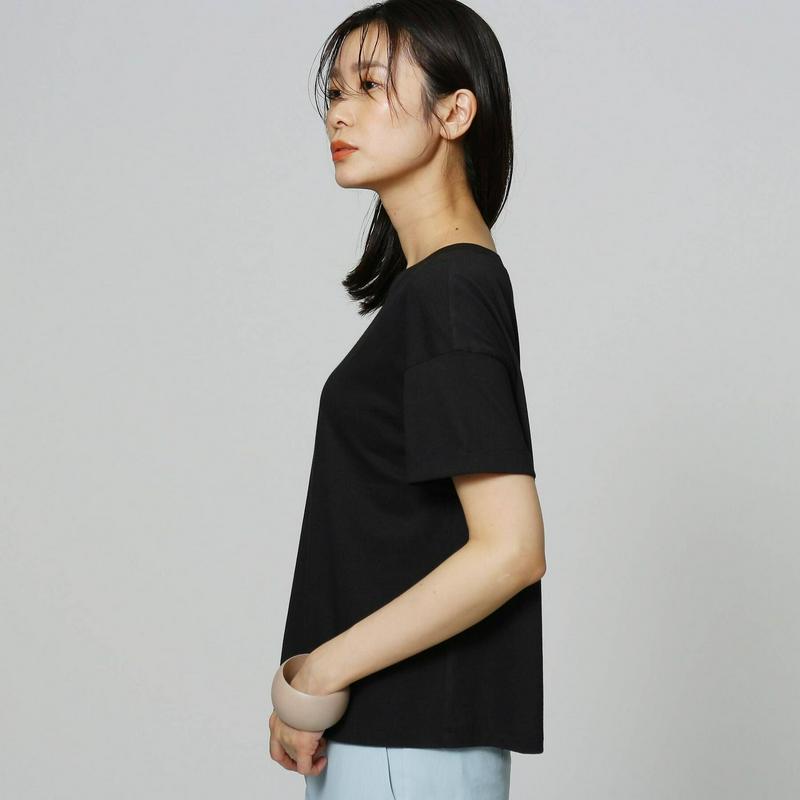 遮熱ドロップショルダーコットン混Ｔシャツ