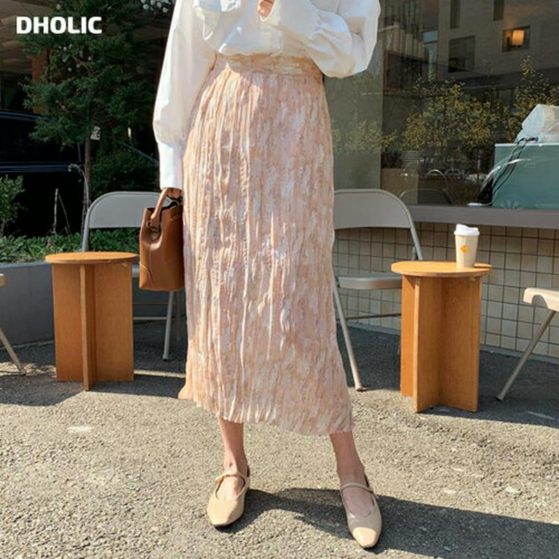 タイダイ柄リンクルスカート・全2色・b55190 レディース 【sk】【スカート ロング丈 ロング リンクル タイダイ カジュア