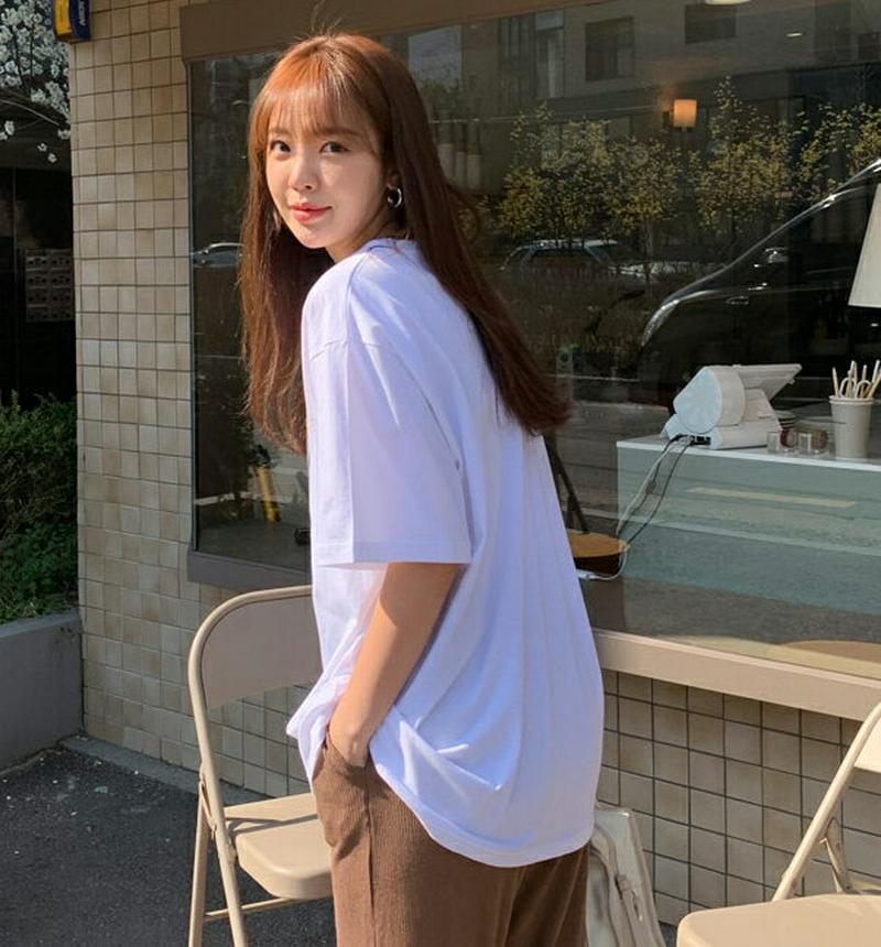 パターンレタリングTシャツ・全4色・b55172 レディース 【tops】【トップス Tシャツ 半袖 プリント レタリング カジ