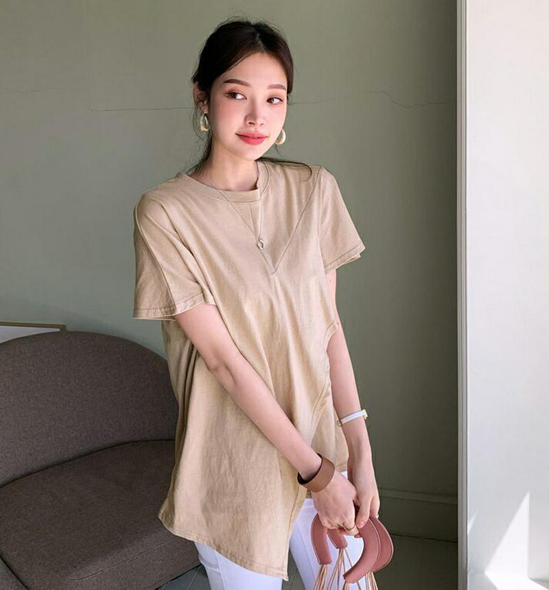 ダイアゴナルラッフルTシャツ・全3色・b61539 レディース【tops】【トップス Tシャツ 半袖 ショートスリーブ ダイアゴ