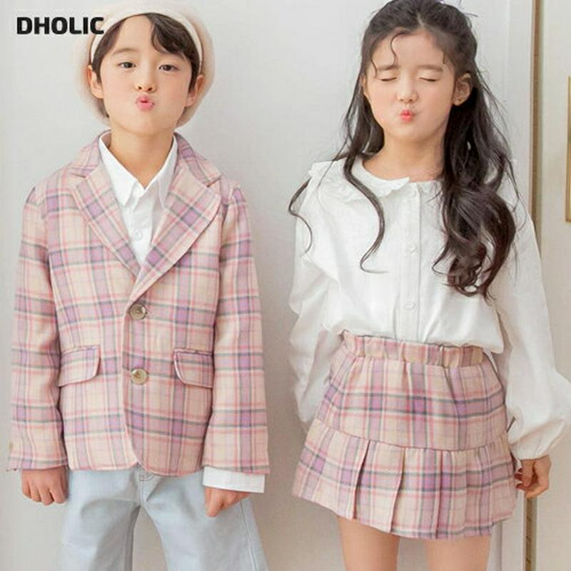 チェック柄プリーツヘムスカート・p000255 キッズ【9~17才】【sk】【スカート プリーツスカート プリーツ ミニスカート