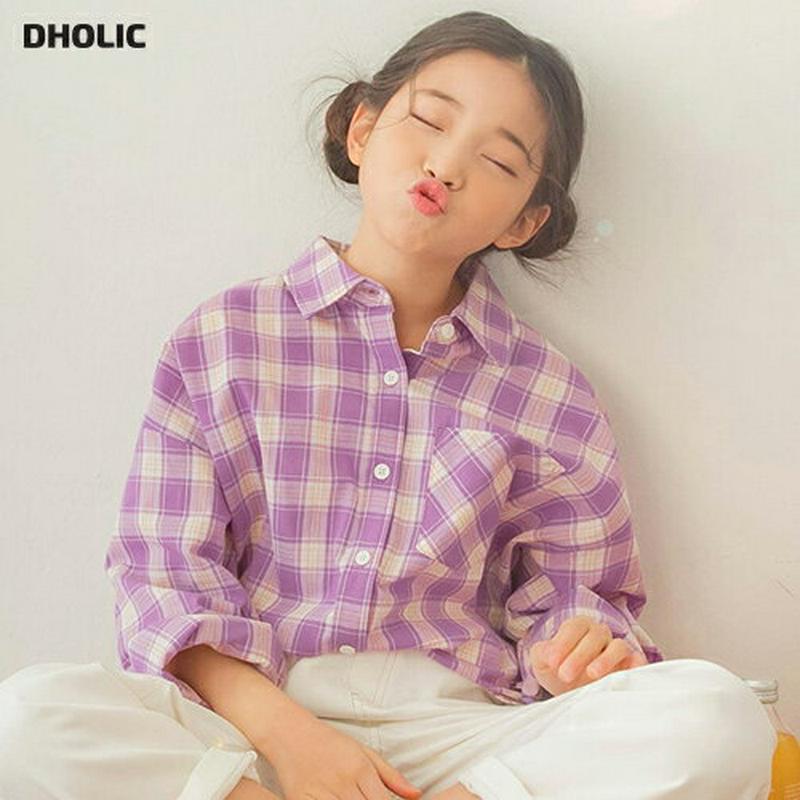 ワンポケットチェックシャツ・p000401 キッズ【9~17才】【bl】【トップス シャツ チェック柄 チェックシャツ チェック