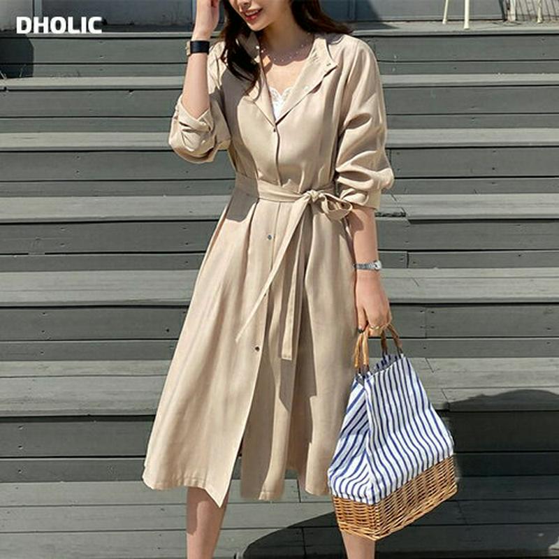 バンドカラードロストワンピース・全3色・t61551 レディース【ops】【ワンピース ロング ロングワンピース 長袖 ドロスト