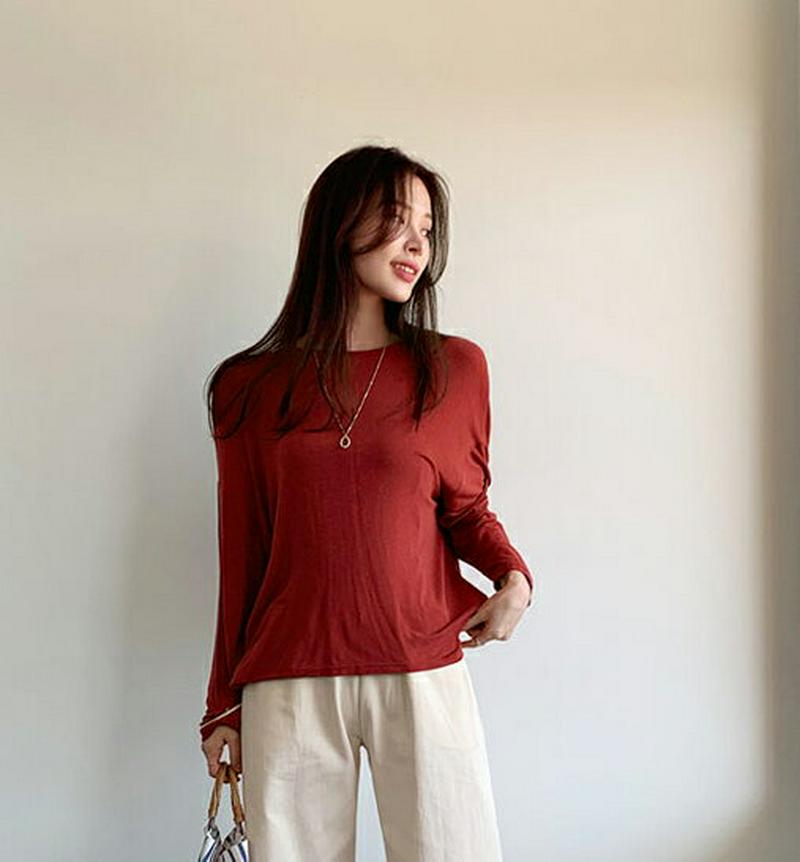 バックツイストTシャツ・全4色・t61540 レディース【tops】【トップス Tシャツ バックツイスト ツイスト バックシャン