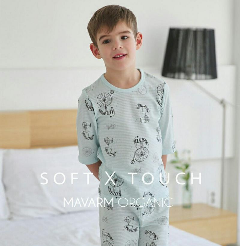 コットンパジャマSET(ゼブラスター)・p000322 キッズ【3~8才】【uw】【パジャマ 部屋着 セット 上下 トップス パ